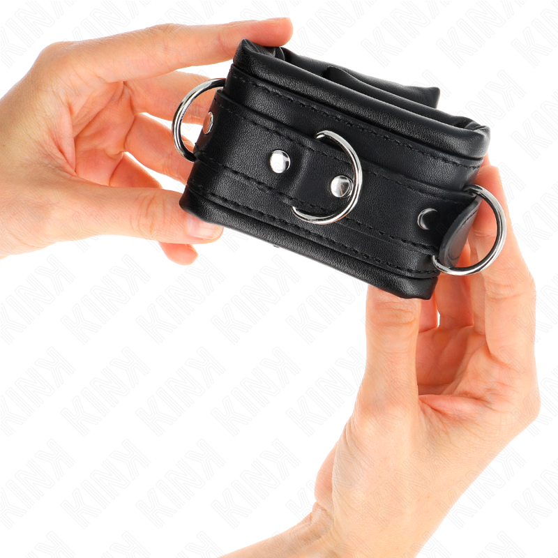 Manette BDSM con Fodera in Pelliccia Kink — Regolabili 20-30 cm