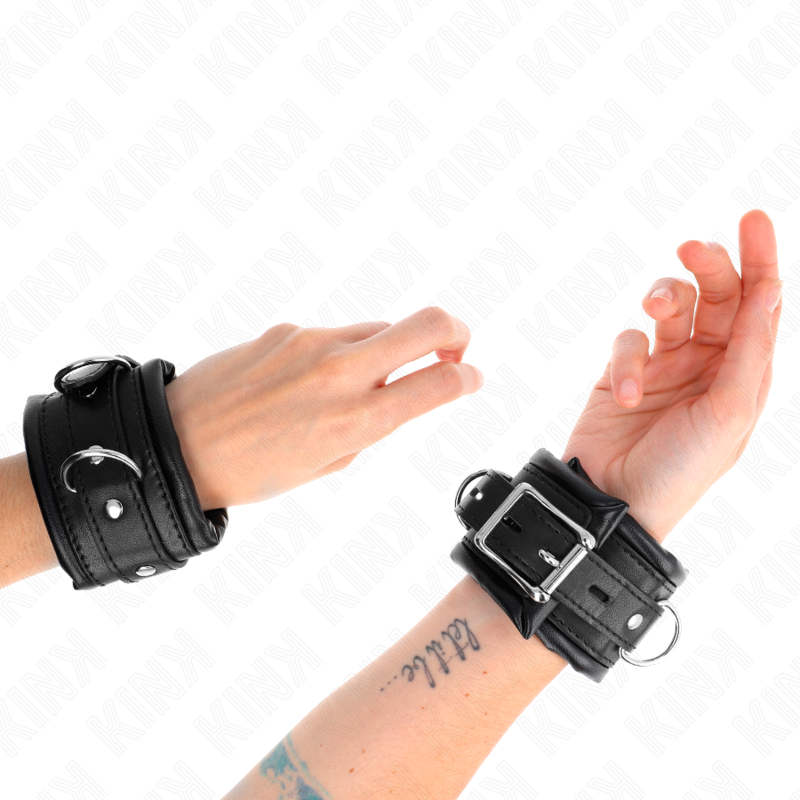 Manette BDSM con Fodera in Pelliccia Kink — Regolabili 20-30 cm