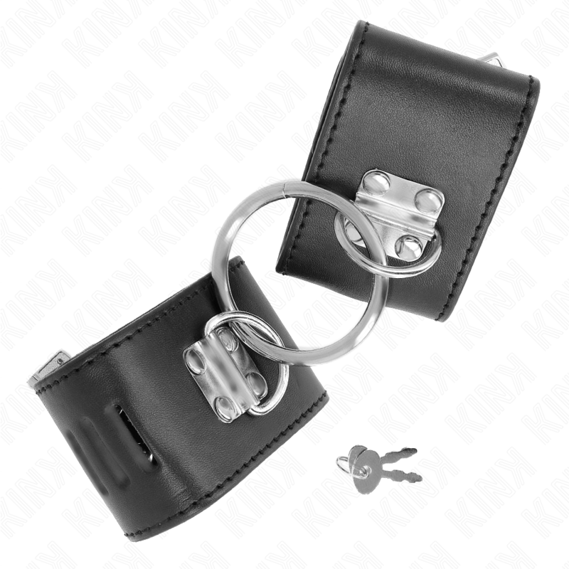 Manette BDSM con Lucchetto Kink — Regolabili 16-23 cm