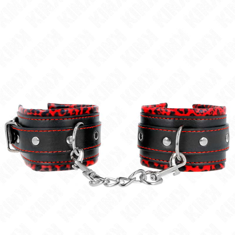 Manette BDSM Imbottite Kink — Regolabili, Pelliccia Bicolore