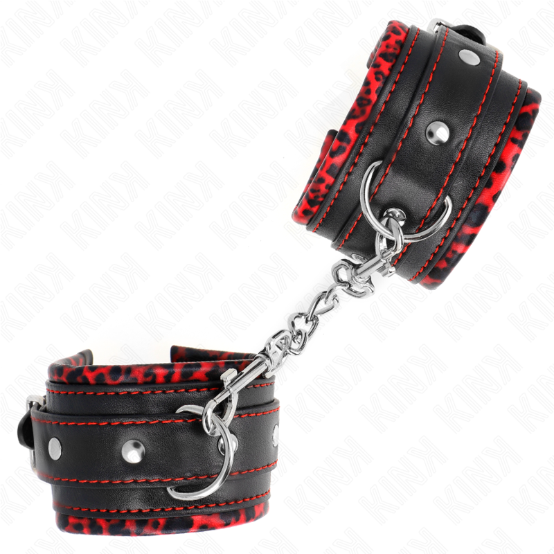 Manette BDSM Imbottite Kink — Regolabili, Pelliccia Bicolore