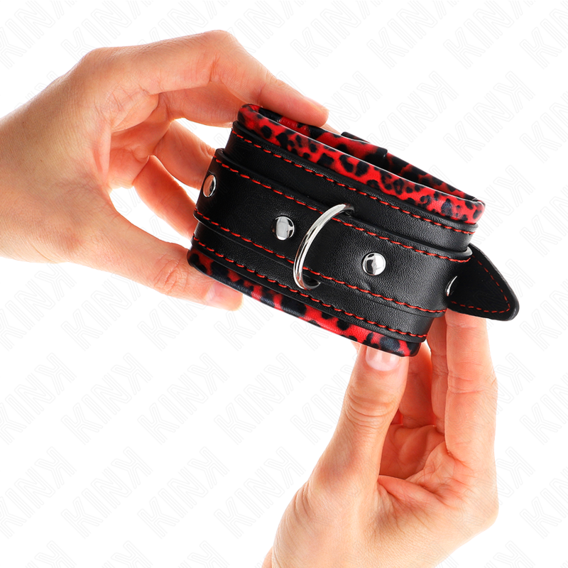 Manette BDSM Imbottite Kink — Regolabili, Pelliccia Bicolore