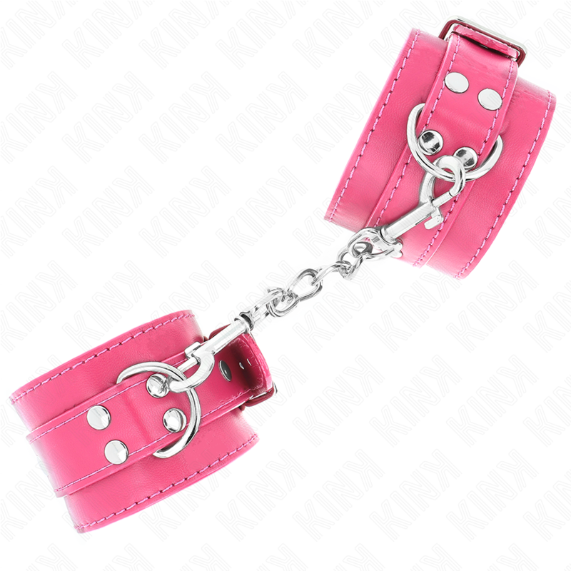 Manette BDSM Kink Wrist Restraint — Regolabili, Rosa