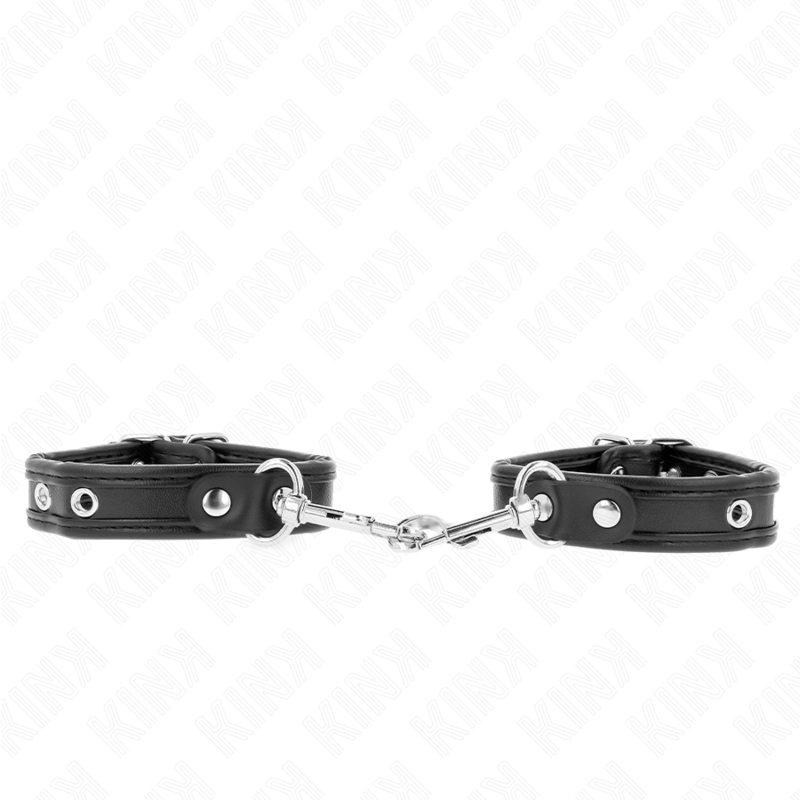 Polsiere BDSM con Borchie Kink — Regolabili, 16-22 cm