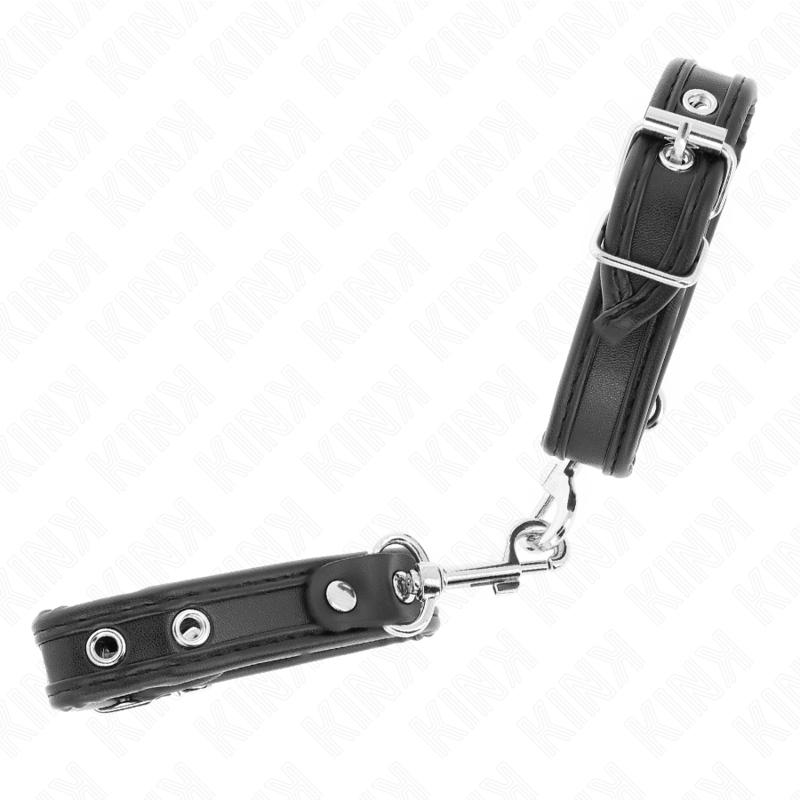 Polsiere BDSM con Borchie Kink — Regolabili, 16-22 cm