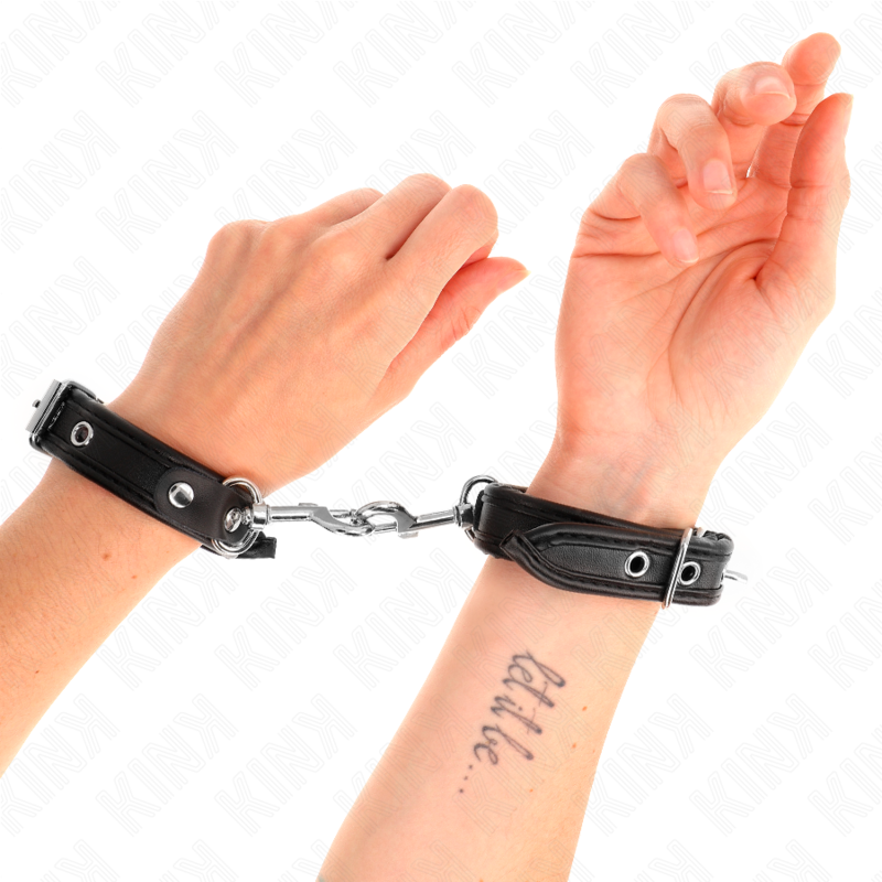 Polsiere BDSM con Borchie Kink — Regolabili, 16-22 cm