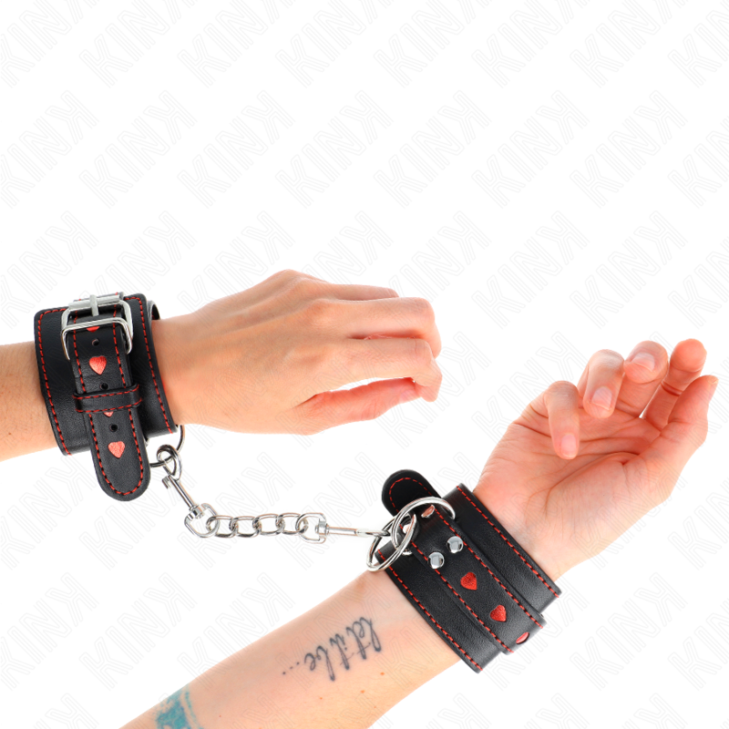 Manette BDSM Kink Wrist Restraint — Regolabile 21-28 cm