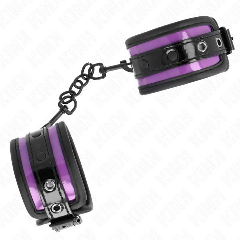 Manette BDSM in Neoprene Kink — Regolabili 21-28 cm, Viola