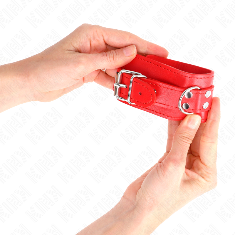 Manette BDSM Regolabili Kink Wrist Restraint — 20-23 cm, Rosso