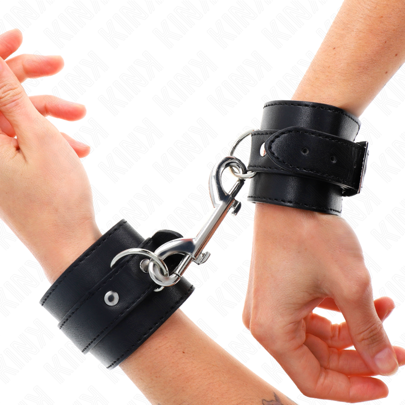 Manette BDSM Kink — Polsiere con Rivetti, 17-28 cm