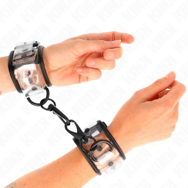 Manette BDSM Regolabili Kink Wrist Restraint — Trasparenti