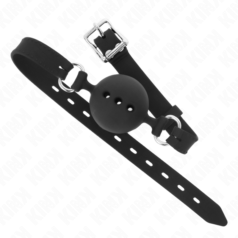 Bavaglio BDSM con Sfera Kink — Silicone, Misura M, Regolabile
