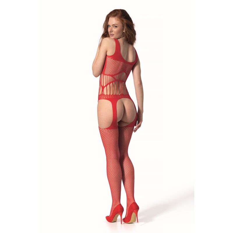Body Erotico Passion BS 106 — Bodystocking Rosso Taglia Unica