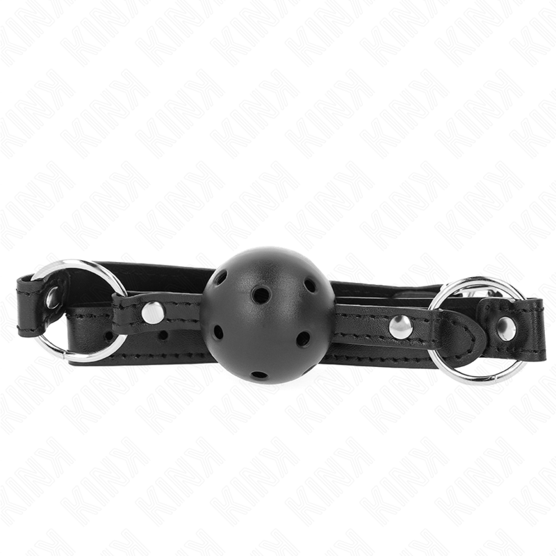 Gag Ball BDSM Kink Sfera Cava — Nera 4,5 cm