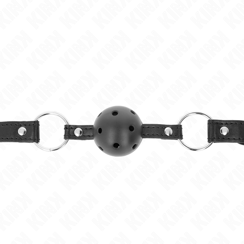 Gag Ball BDSM Kink Sfera Cava — Nera 4,5 cm