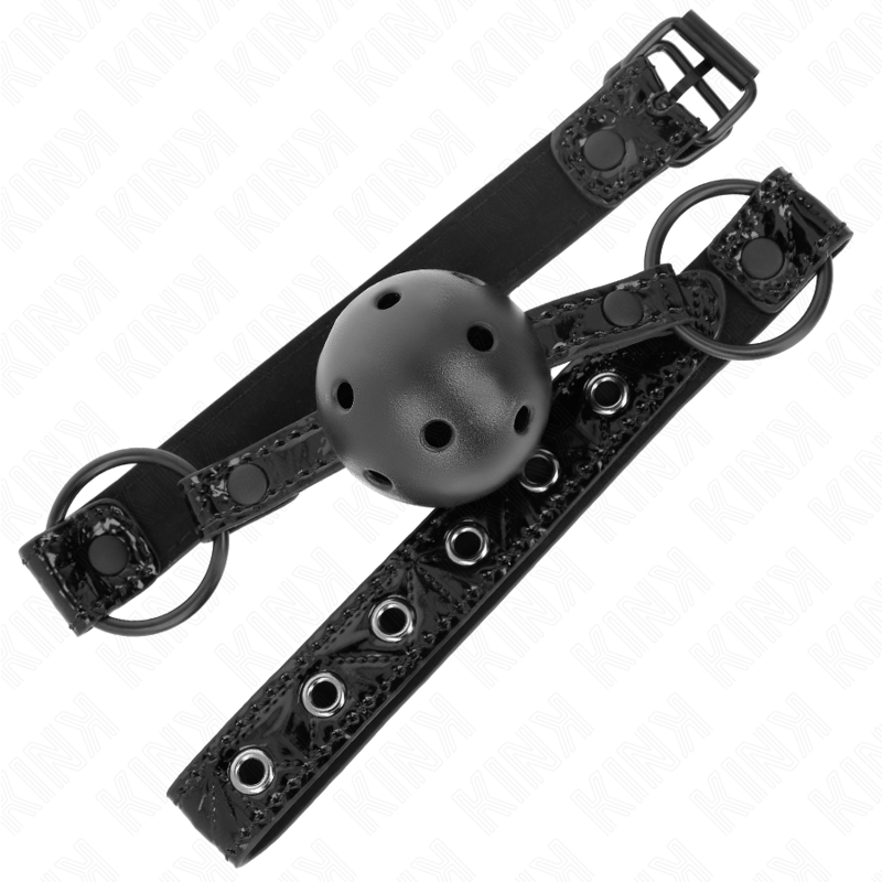 Gag Ball BDSM Kink Diamantata — Cinghia Regolabile 42-60 cm