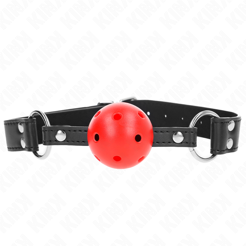 Bavaglio Sfera BDSM Kink — Sfera 4 cm, Cuoio Regolabile