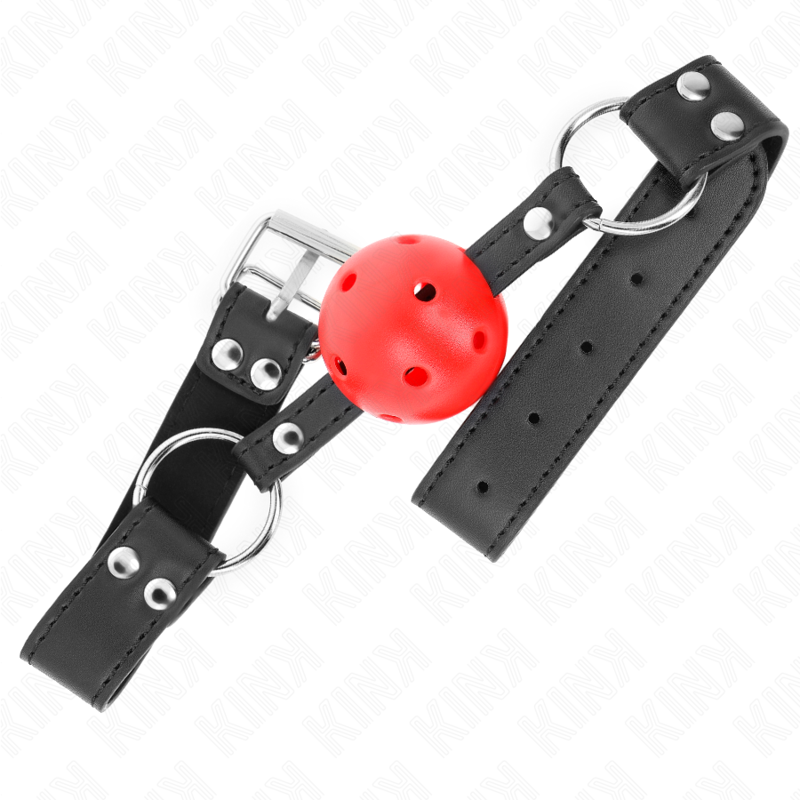 Bavaglio Sfera BDSM Kink — Sfera 4 cm, Cuoio Regolabile