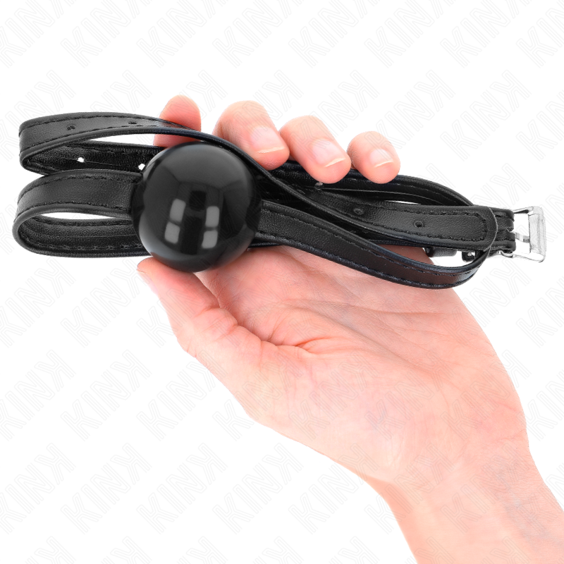 Gag Ball BDSM Kink Simplicity Strap — 4 cm, Cinghia 60 cm