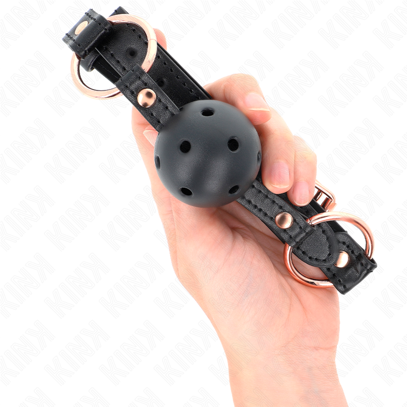 Bavaglio Ball Gag BDSM Kink Premium — TPE 4 cm, Cinghia 60 cm