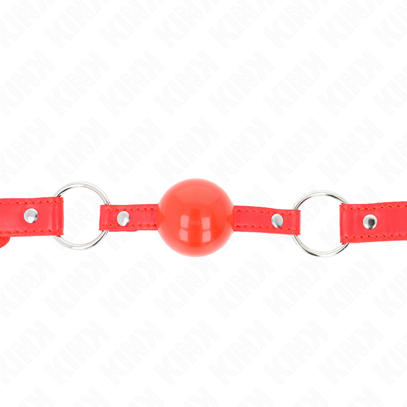 Bavaglio a Sfera BDSM Kink — TPE 4 cm, Cinghia 60 cm