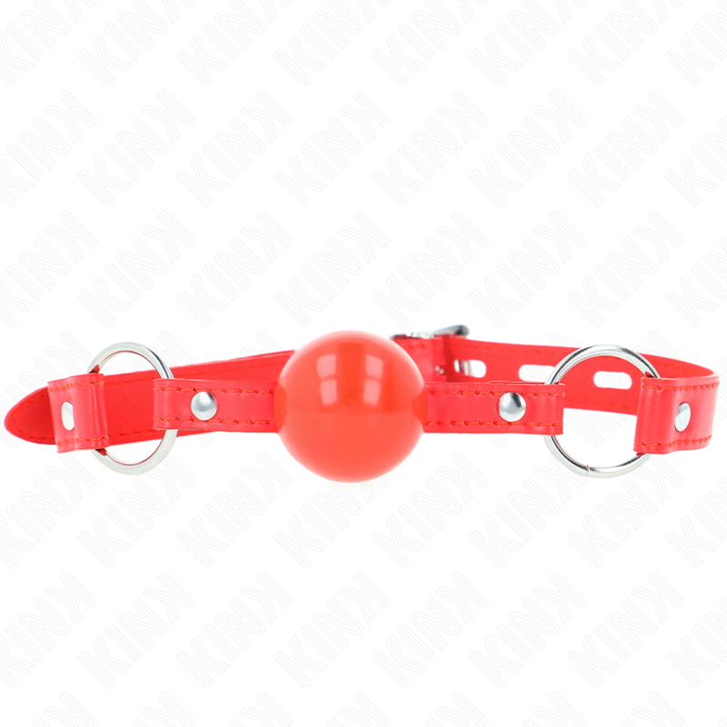 Bavaglio a Sfera BDSM Kink — TPE 4 cm, Cinghia 60 cm