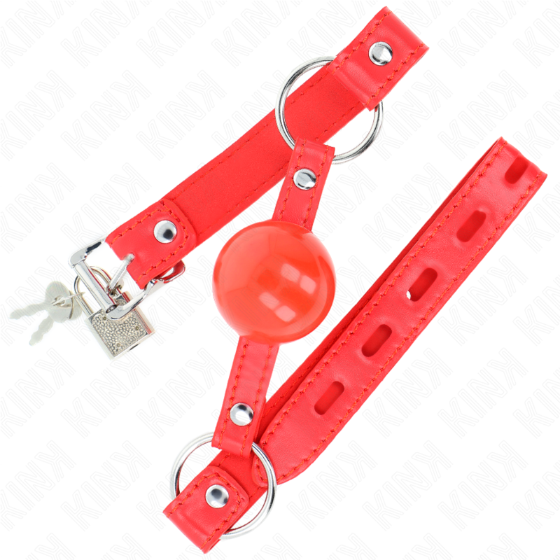 Bavaglio a Sfera BDSM Kink — TPE 4 cm, Cinghia 60 cm