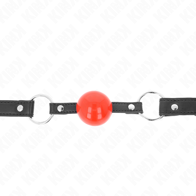 Ball Gag BDSM Kink — Sfera 4 cm, Cinturino 60 cm