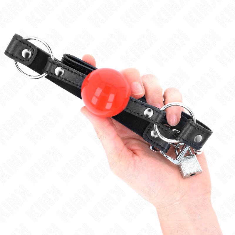 Ball Gag BDSM Kink — Sfera 4 cm, Cinturino 60 cm