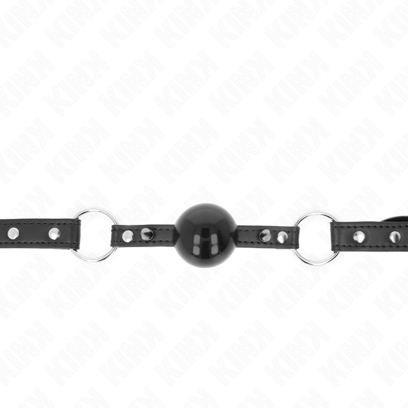 Bavaglio Ball Gag BDSM Kink — Sfera 4 cm, Cinghia 65 cm
