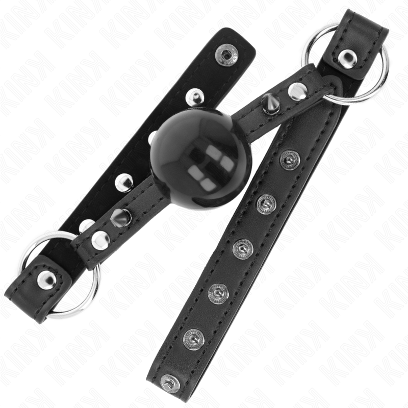 Bavaglio Ball Gag BDSM Kink — Sfera 4 cm, Cinghia 65 cm