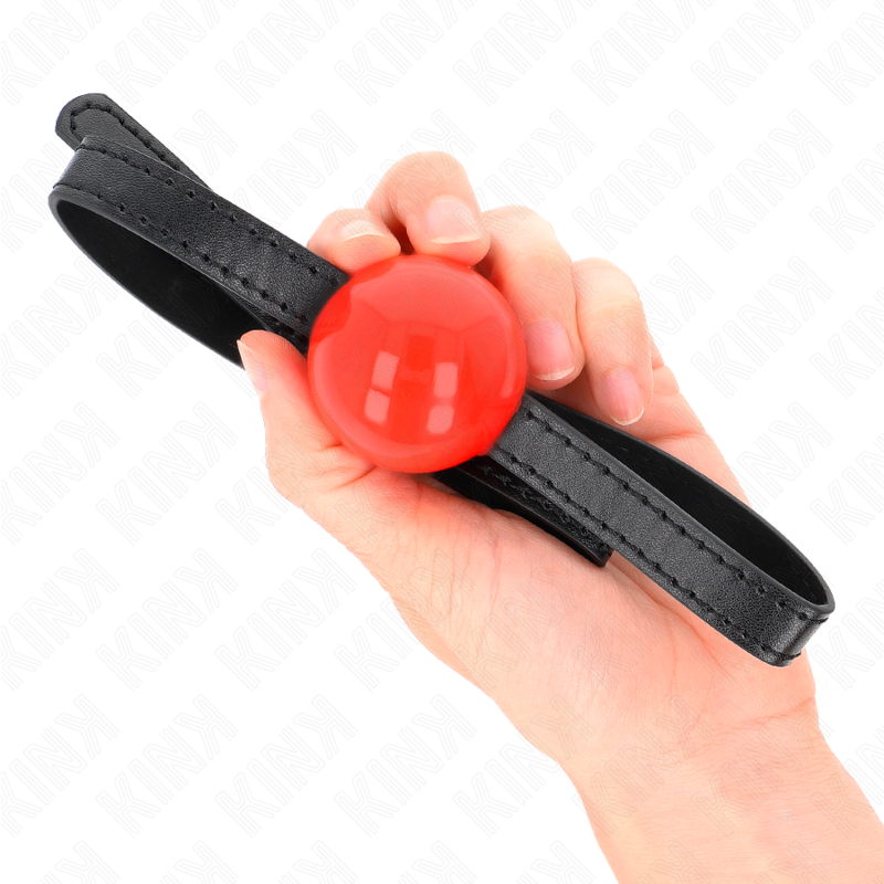 Mordacchia Gag Sfera BDSM Kink — Rossa, 4 cm
