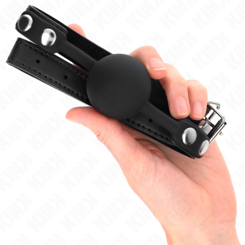Gag Ball BDSM in Silicone Kink — 4 cm con Cinghia
