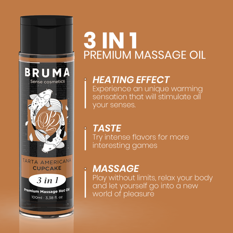 Olio da Massaggio Erotico Bruma — Effetto Calore, 100 ml