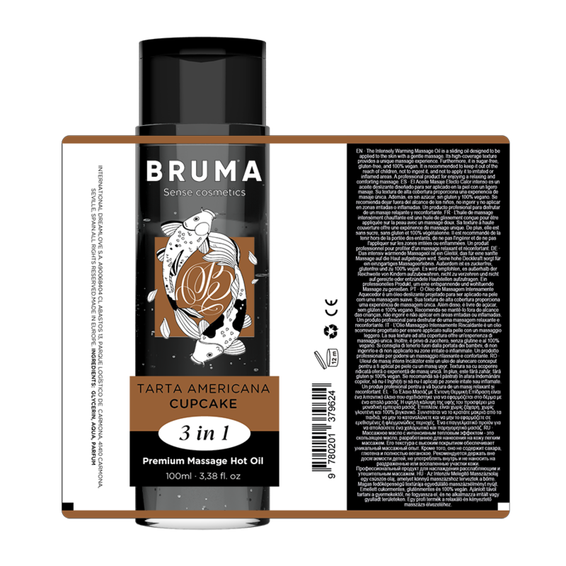Olio da Massaggio Erotico Bruma — Effetto Calore, 100 ml