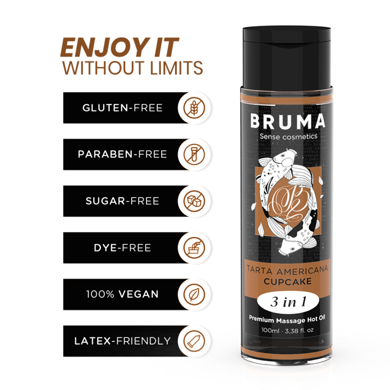 Olio da Massaggio Erotico Bruma — Effetto Calore, 100 ml