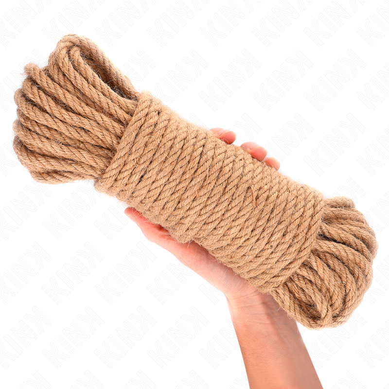 Corda Bondage Canapa Kink Rope Arts — 20 m, Testa in Metallo