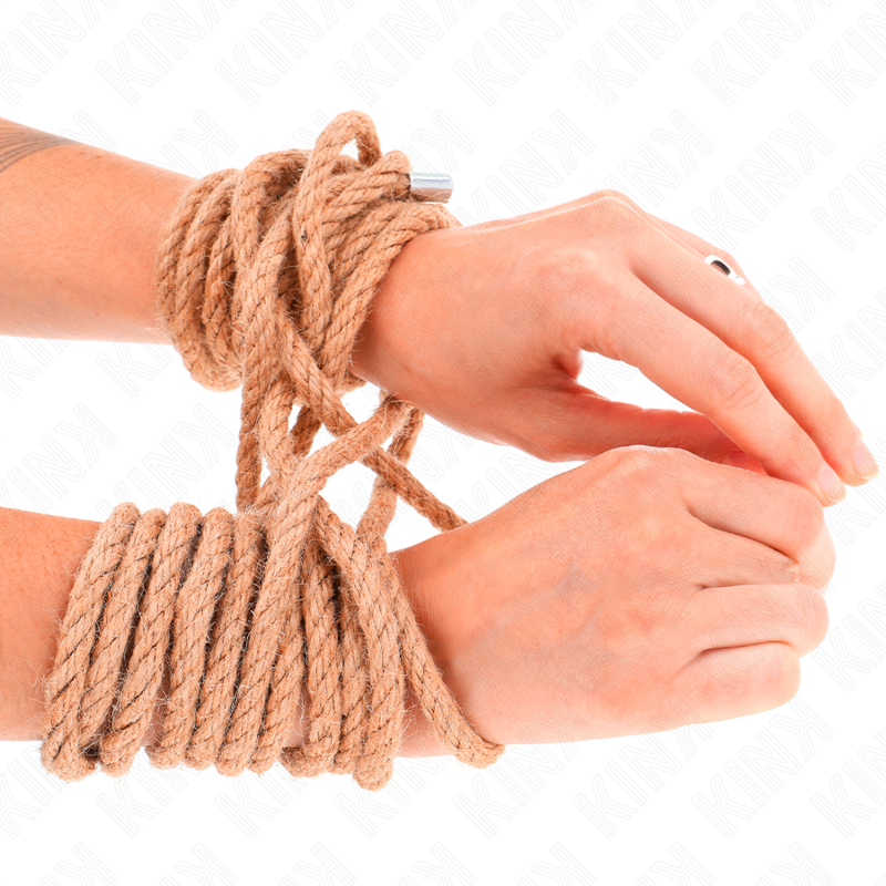 Corda Bondage Canapa Kink Rope Arts — 20 m, Testa in Metallo