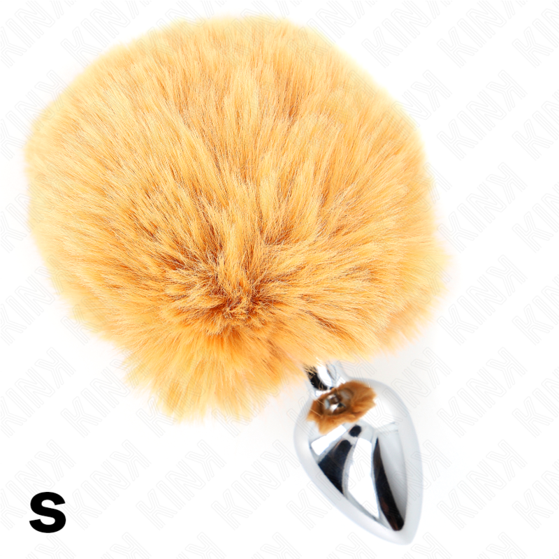 Plug Anale con Coda di Coniglio Kink — Acciaio, 7 cm