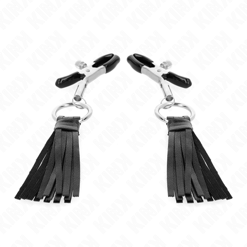 Morsetti per Capezzoli BDSM Kink Nipple Grip — Similpelle con Nappine