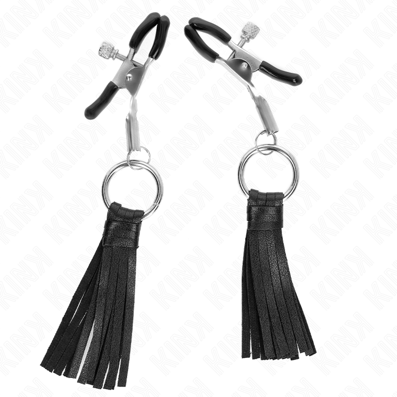 Morsetti per Capezzoli BDSM Kink Nipple Grip — Similpelle con Nappine