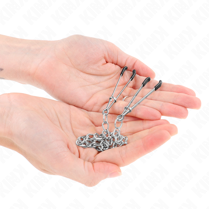 Pinze per Capezzoli con Catena Kink Nipple Grip — 30 cm