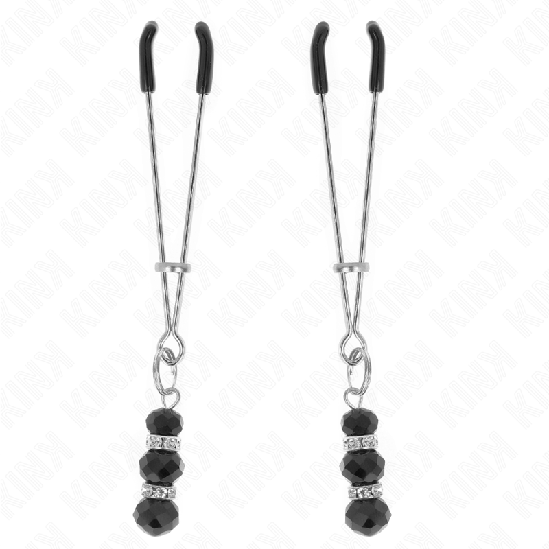 Pinze per Capezzoli BDSM Kink Nipple Grip — Oro con Perline
