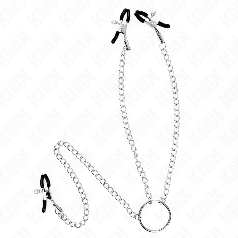Pinze Capezzoli e Clitoride con Catena KINK Nipple Grip