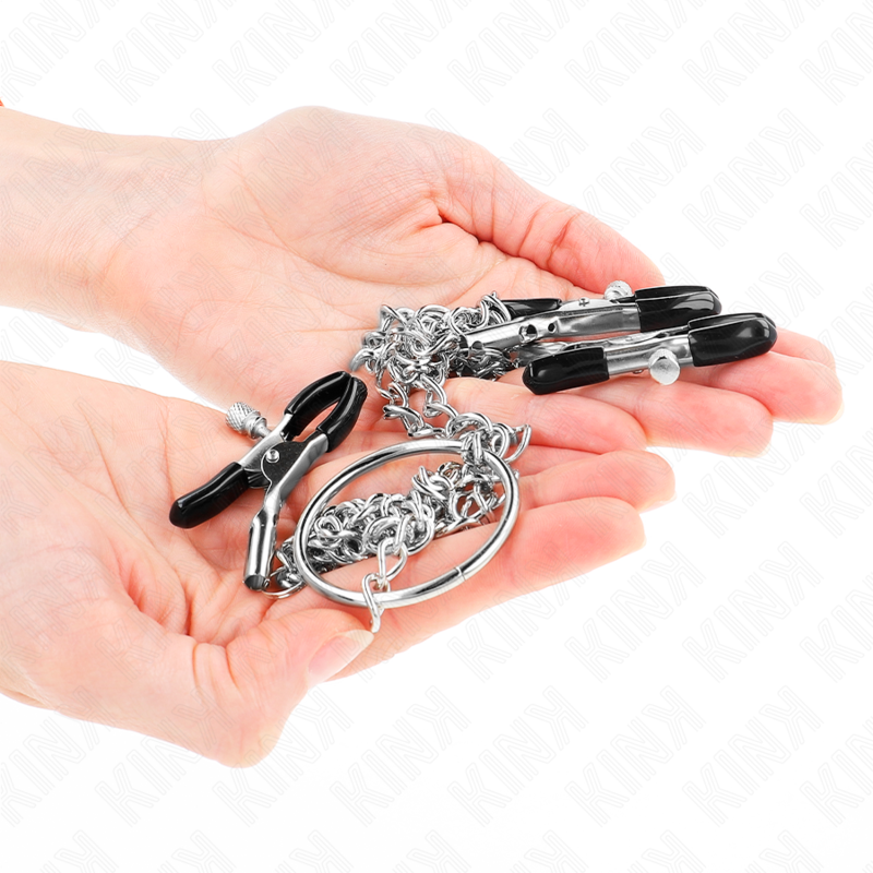 Pinze Capezzoli e Clitoride con Catena KINK Nipple Grip