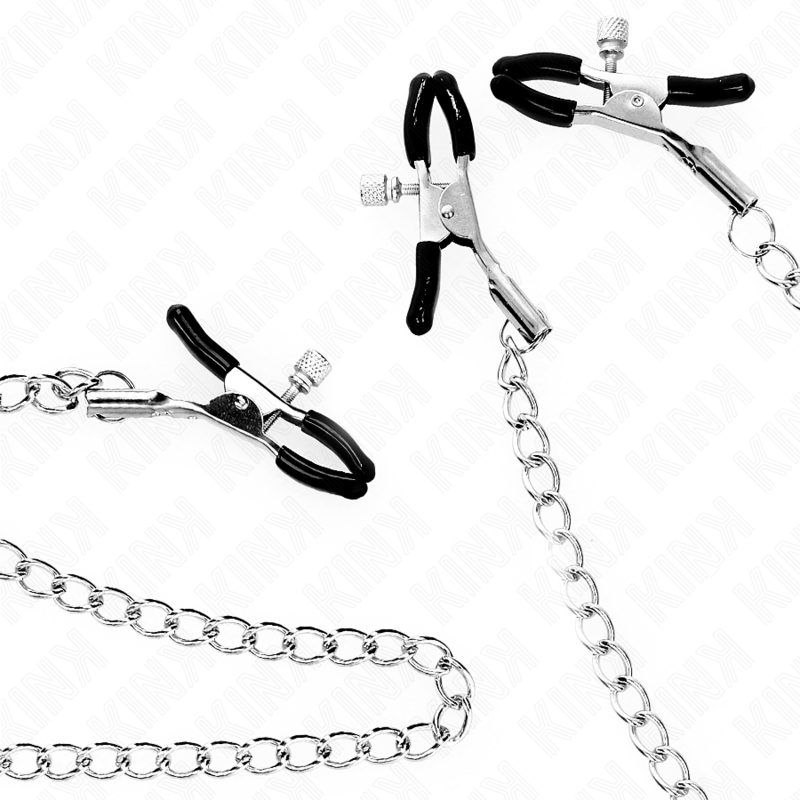 Pinze Capezzoli e Clitoride con Catena KINK Nipple Grip