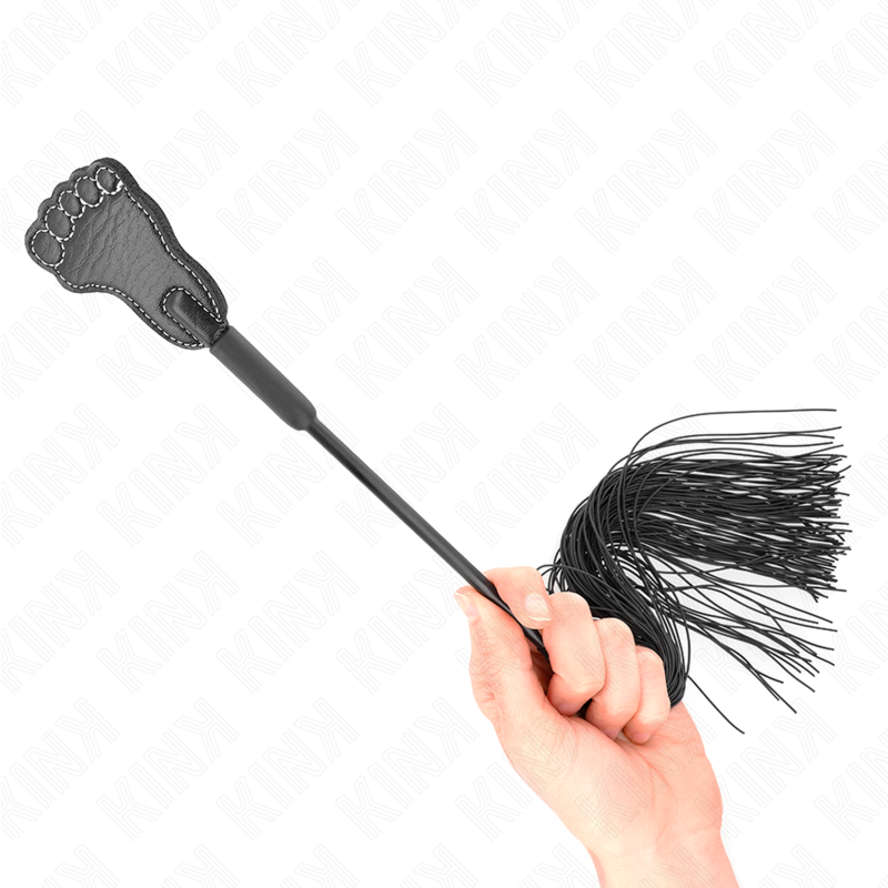 Pagaia BDSM con Frusta Nappa Kink Impact — 31 cm