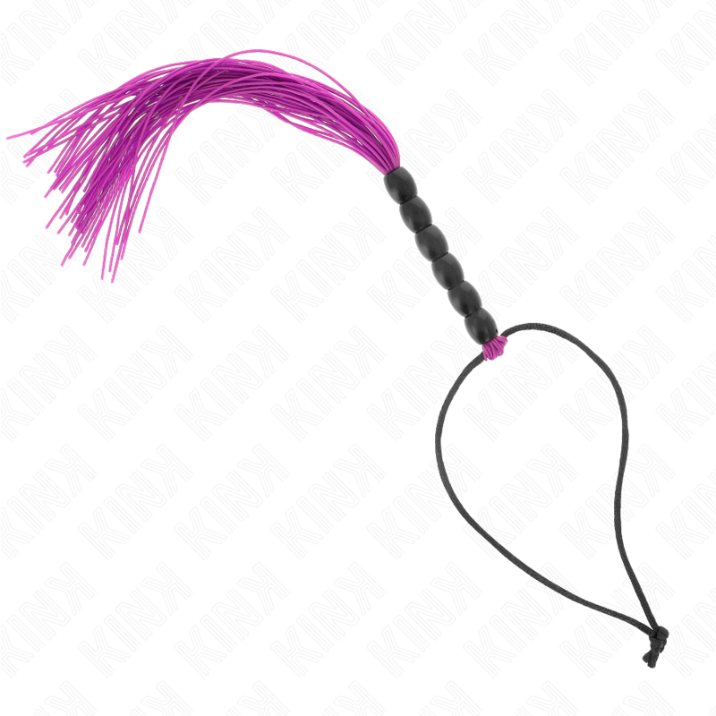 Frusta BDSM in Silicone Kink — 6 Perline, 26 cm