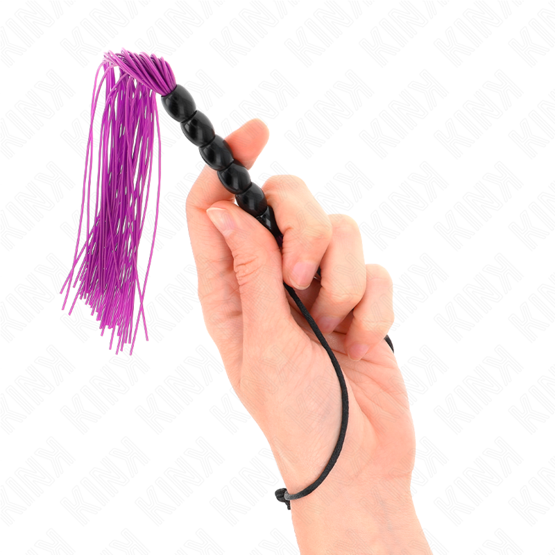 Frusta BDSM in Silicone Kink — 6 Perline, 26 cm