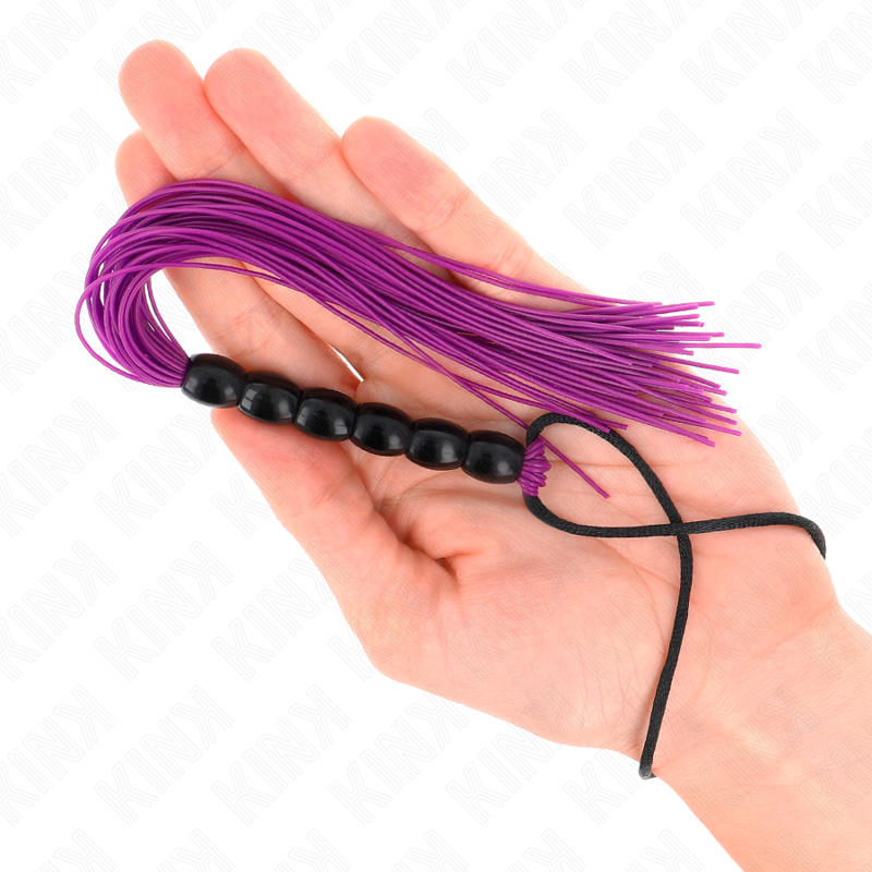 Frusta BDSM in Silicone Kink — 6 Perline, 26 cm